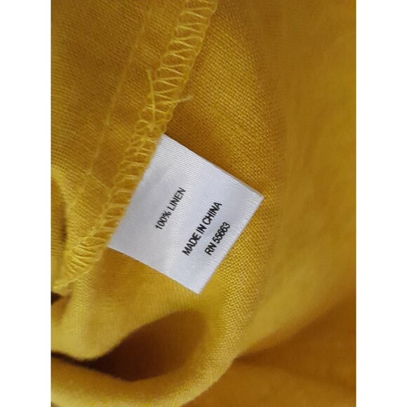 For Cynthia Womens Linen Asymmetrical Oversized Vacation Casual Coastal Top XL - Picture 5 of 8